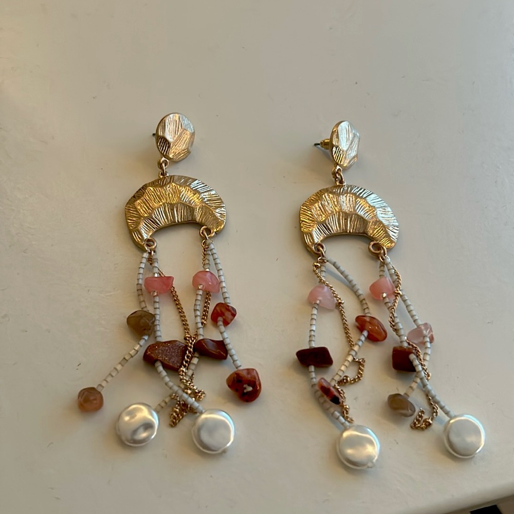 Warm Bead Earrings